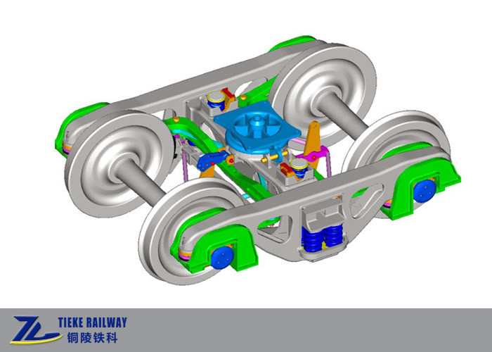 1067 มม. Cape Gauge Bogie Freight Wagon Bogie 20 ตันจ่ายโหลด 80m รัศมีเส้นโค้งขนาดเล็ก