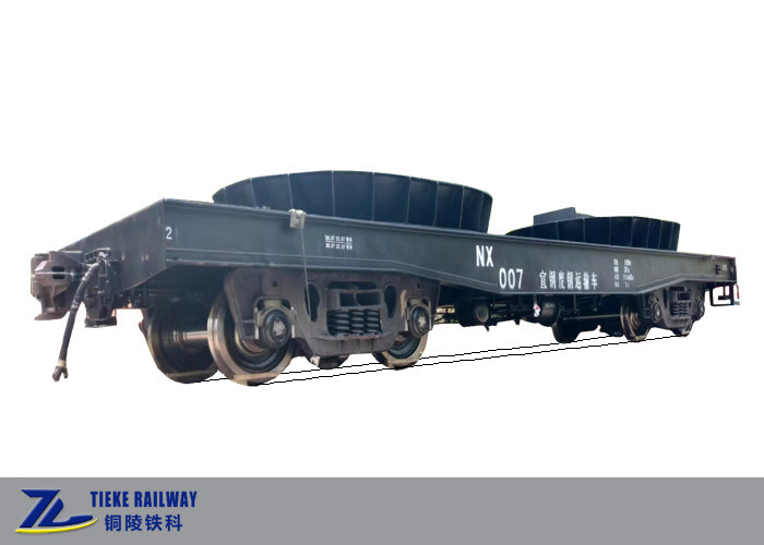 100T Heavy Load Wagon Steel Slag Transport รถราง Steel Factory Rail Wagon