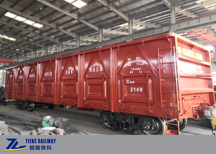 60t Pay Load Railway เกวียนเปิดด้านบนสำหรับสินค้าธรรมดา UIC Standard