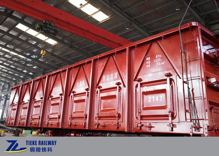 60t Pay Load Railway เกวียนเปิดด้านบนสำหรับสินค้าธรรมดา UIC Standard