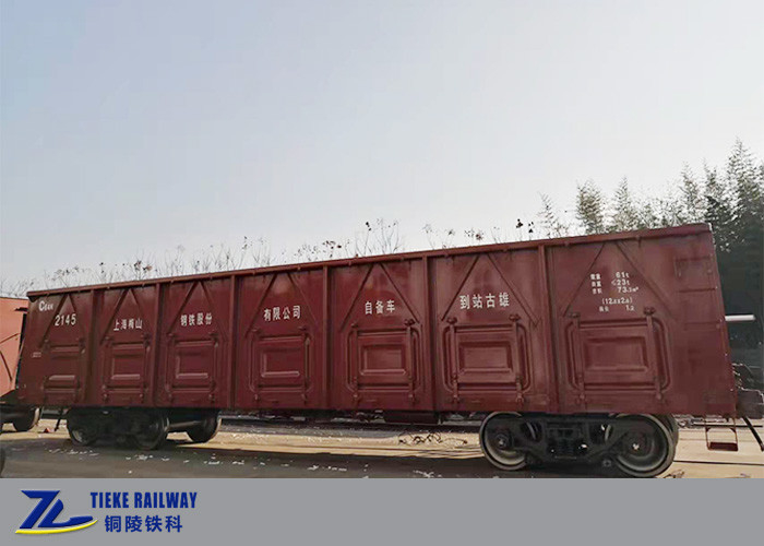 Tieke EN Standard Open Top Train 70t Load Wagons 80km / H สำหรับสินค้าจำนวนมาก