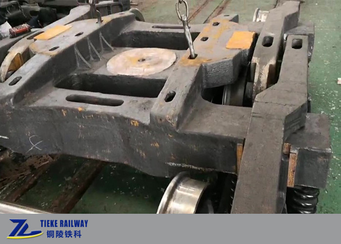 Railway Wagon Bogie Three Axle 120 Ton Heavy Duty Bogies สำหรับ Ladle Wagon