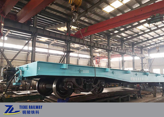 60t สินค้ารางรถไฟบรรทุกสินค้า 1435 Mm เกจมาตรฐานป้องกันการชน