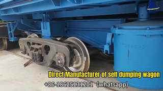 85T Railway Self Dumping Wagon ราคาโรงงานโดยตรง